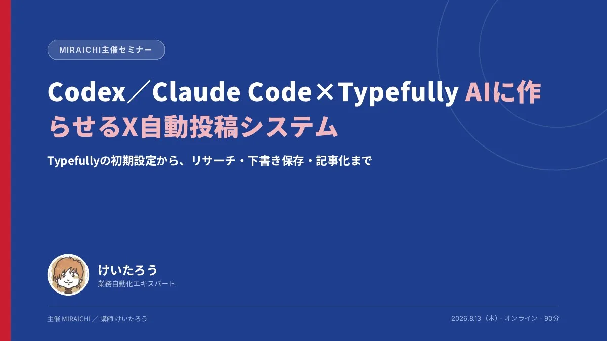TypefullyでつくるX投稿自動化