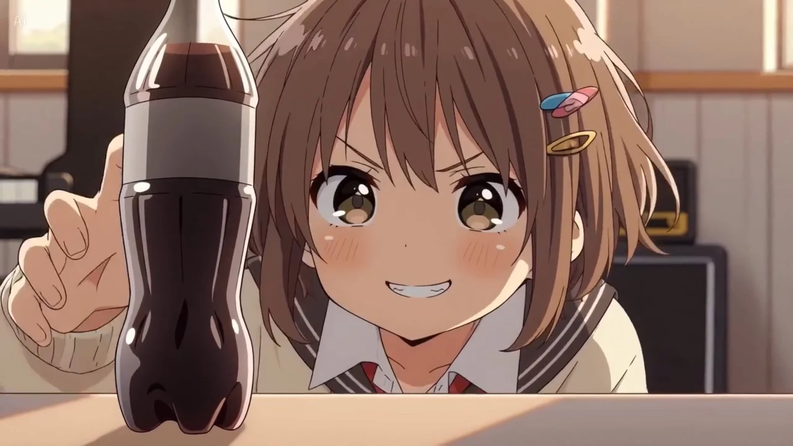 友達の炭酸飲料は振らないこと